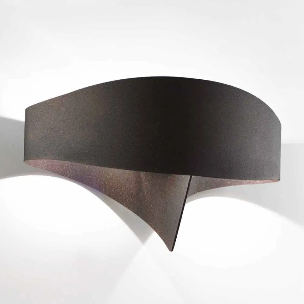 Selene Venezia Moderne Wandleuchten-Selene Scudo Wandleuchter aus lackiertem Stahl in modernem Design