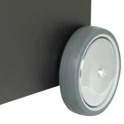 Viadurini Fire Design Kaminholzständer Aus Eisen Und Stahl-Servierwagen aus Metall und Holz mit 4 Rädern, hergestellt in Italien – Marienkäfer