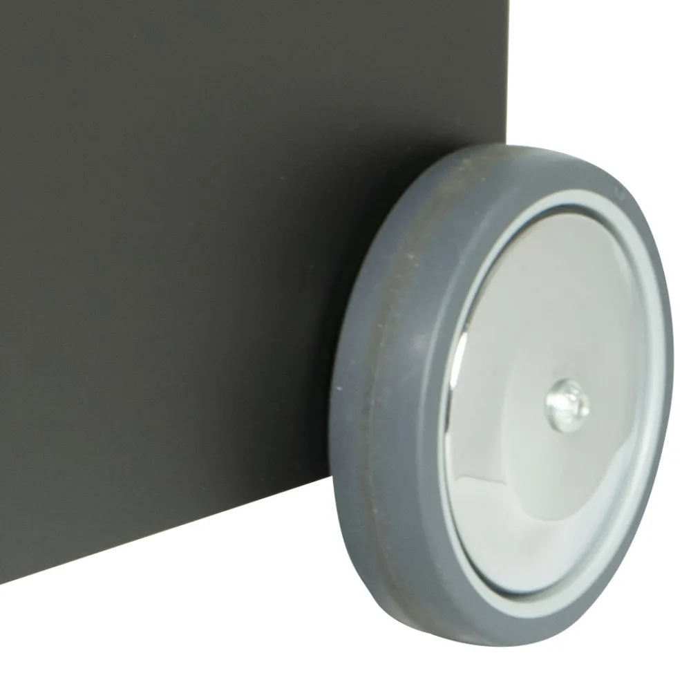 Viadurini Fire Design Kaminholzständer Aus Eisen Und Stahl-Servierwagen aus Metall und Holz mit 4 Rädern, hergestellt in Italien – Marienkäfer