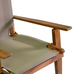 Viadurini in the Garden Holzsessel-Sessel aus Akazienholz und Baumwoll-/Polyester-Mischgewebe - Bottega