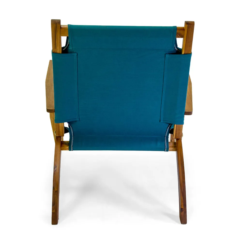 Viadurini in the Garden Holzsessel-Sessel aus Akazienholz und Baumwoll-/Polyester-Mischgewebe - Bottega