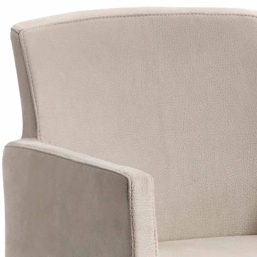 Viadurini Living Moderne Sessel-Sessel aus Kunstleder und Holz, modernes Design, Omega made in Italy