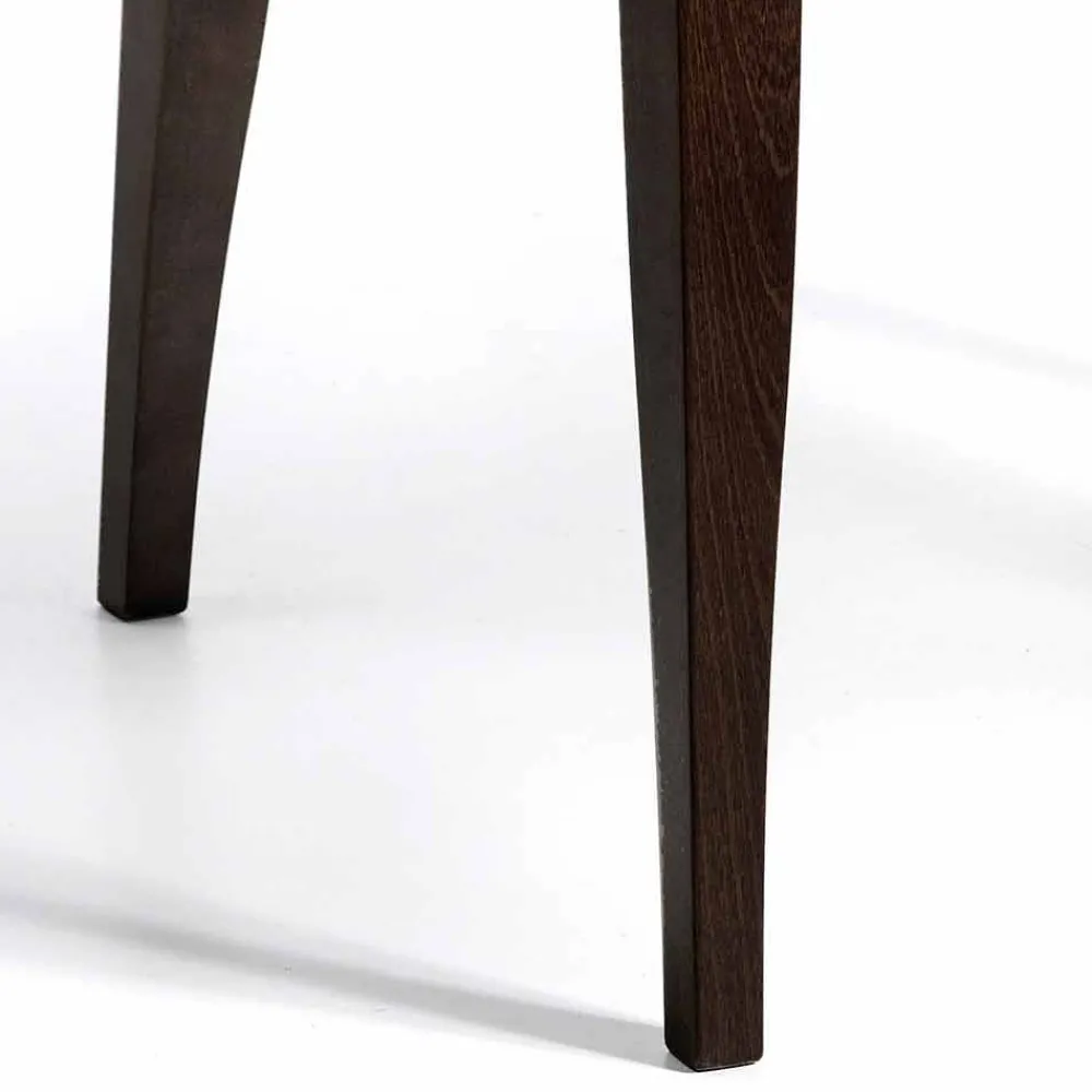 Viadurini Living Moderne Sessel-Sessel aus Kunstleder und Holz, modernes Design, Omega made in Italy