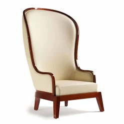 Viadurini Living Klassische Sessel-Sessel aus Leder und Laser Dekoration, made in Italy, Design Eli