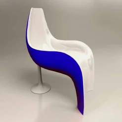 Viadurini Design Design Stühle-Sessel aus Solid Surface® Helled Made in Italy