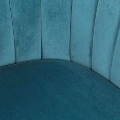 Viadurini Living Skandinavische Sessel-Sessel aus Stahl und grauem oder blauem Samt Skandinavisches Design - Hilary