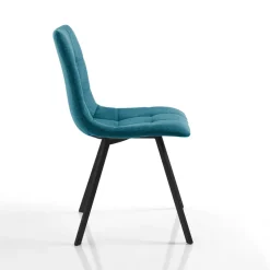 Viadurini Living Moderne Stühle-Set aus 4 gepolsterten und mit Stoff gepolsterten Esszimmerstühlen – Chimera