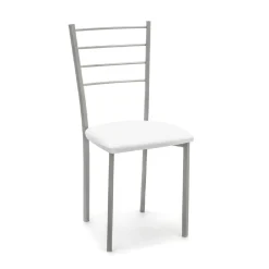 Viadurini Living Moderne Stühle-Set aus 4 Stühlen mit grau lackierter Metallstruktur – Galletto