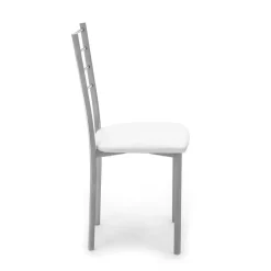 Viadurini Living Moderne Stühle-Set aus 4 Stühlen mit grau lackierter Metallstruktur – Galletto