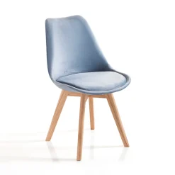 Viadurini Living Moderne Stühle-Set aus 4 Wohnzimmerstühlen mit Holzbeinen – Grouper