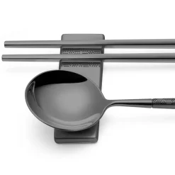 Viadurini Kitchen Besteck Set-Set bestehend aus Obstlöffel, Essstäbchen und Besteckablage mit Origami - Osaka