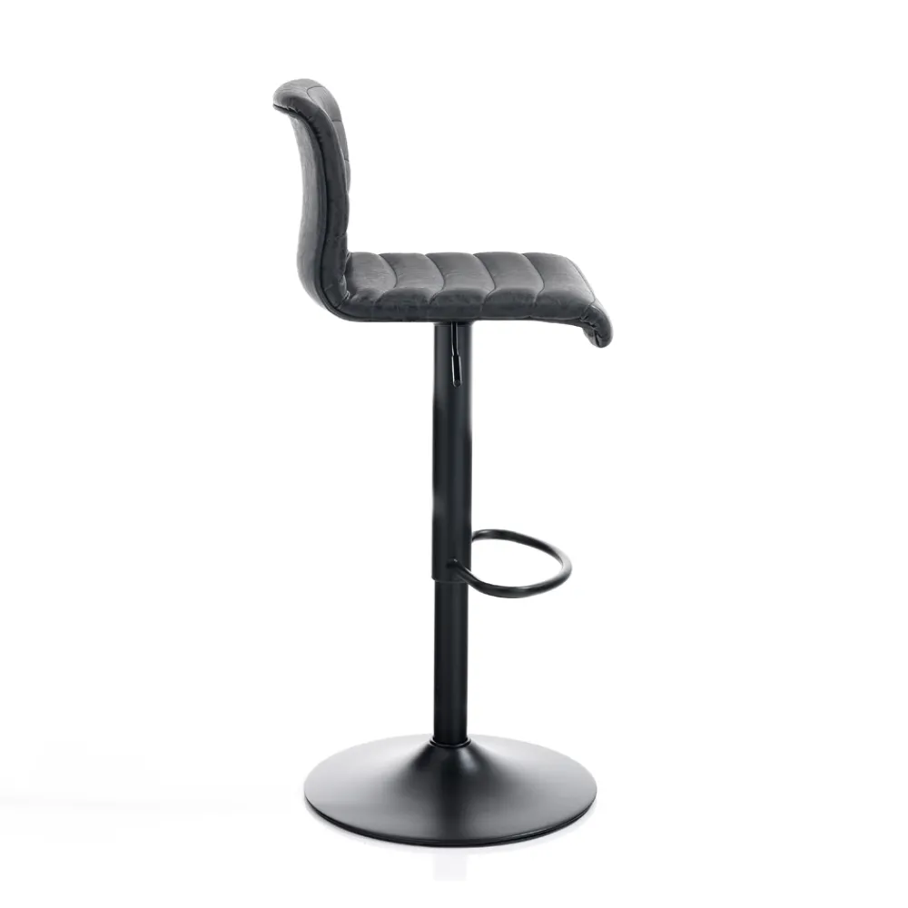 Viadurini Living Barhocker-Set mit 2 Barhockern aus Kunstleder und Stahl – Potassium