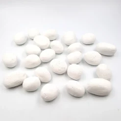 Viadurini Fire Design Zubehör Bioethanol Kamin-Set mit 24 Kieselsteinen aus feuerfestem Gips für die Dekoration von Biokaminen – Smeily