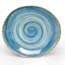 Viadurini Kitchen Teller Set-Set mit 16 modernen Design-Gerichten aus elegantem farbigem Steinzeug - Simba