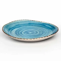 Viadurini Kitchen Teller Set-Set mit 16 modernen Design-Gerichten aus elegantem farbigem Steinzeug - Simba