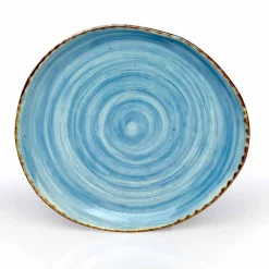 Viadurini Kitchen Teller Set-Set mit 16 modernen Design-Gerichten aus elegantem farbigem Steinzeug - Simba