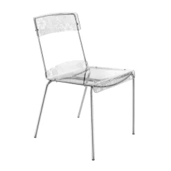 Viadurini Living Design Stühle-Set mit 2 stapelbaren Plexiglasstühlen, hergestellt in Italien – Nala