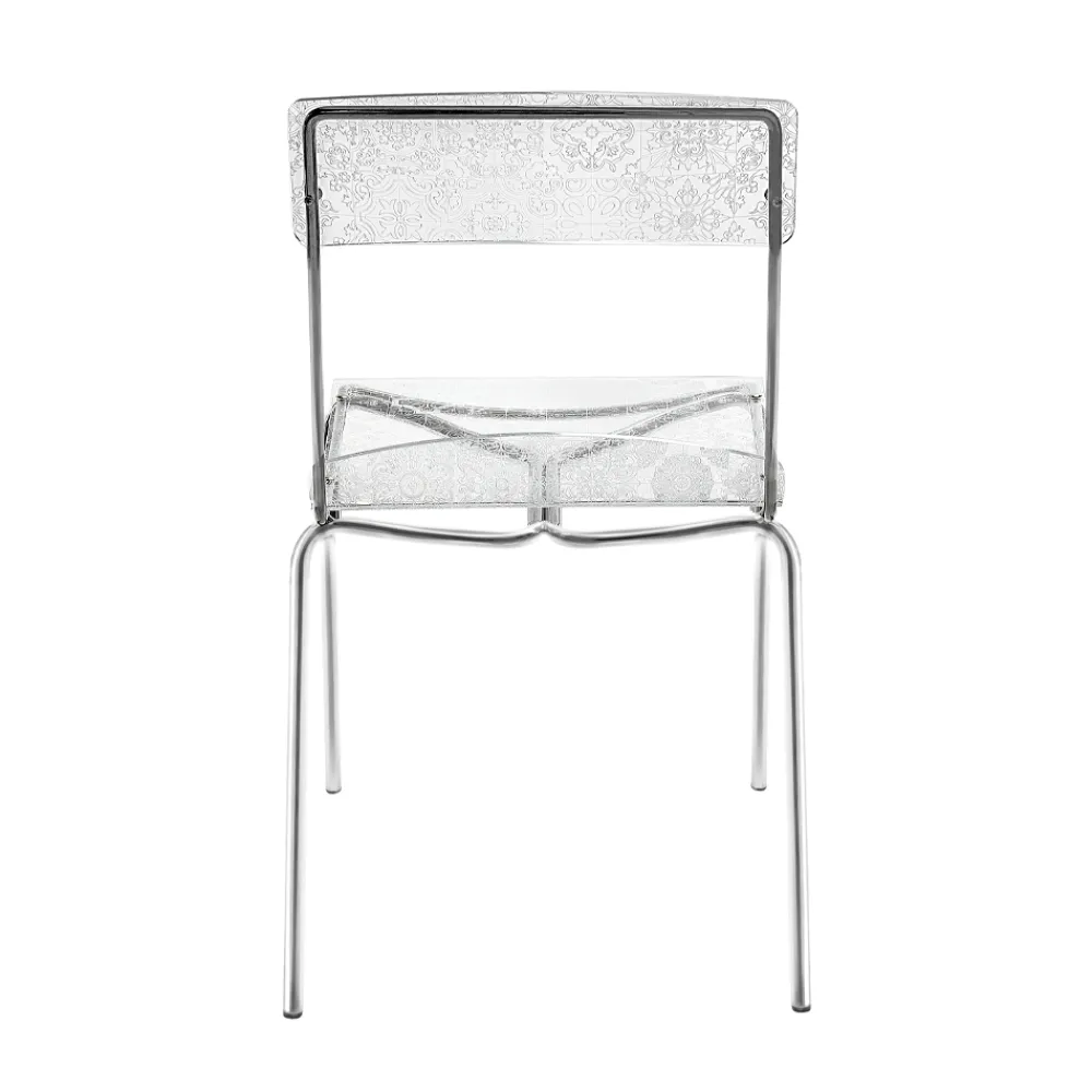 Viadurini Living Design Stühle-Set mit 2 stapelbaren Plexiglasstühlen, hergestellt in Italien – Nala