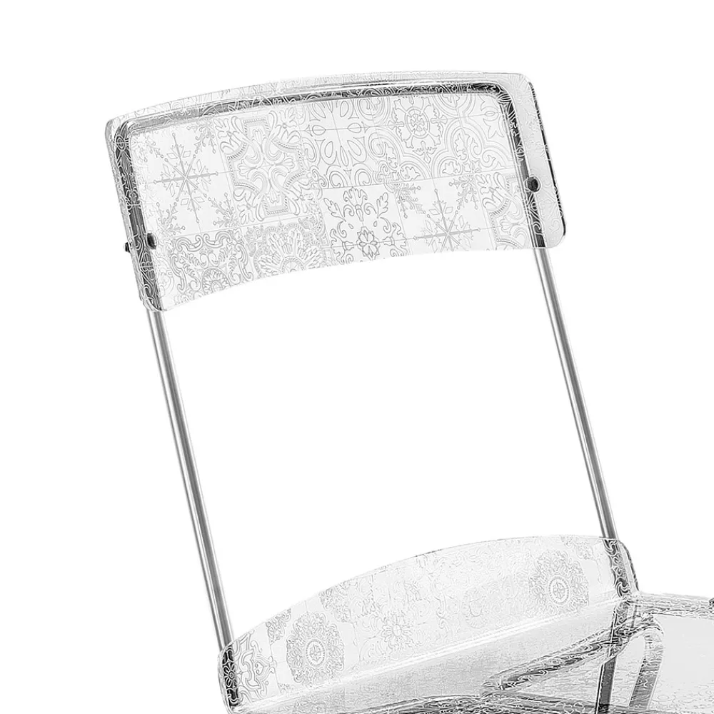 Viadurini Living Design Stühle-Set mit 2 stapelbaren Plexiglasstühlen, hergestellt in Italien – Nala