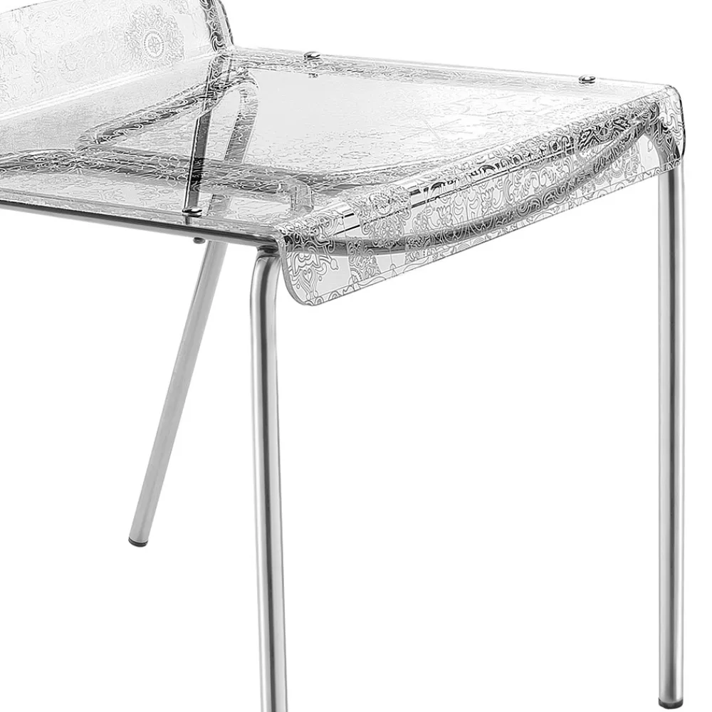 Viadurini Living Design Stühle-Set mit 2 stapelbaren Plexiglasstühlen, hergestellt in Italien – Nala