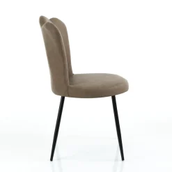 Viadurini Living Moderne Stühle-Set mit 4 Stühlen aus Kunstleder in Antikoptik – Bernstein