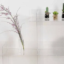 Viadurini Living Moderne Design Bücherregale-Sfera3 transparentes Wand Bücherregal L180 x H180 x P30 cm, hergestellt in Italien