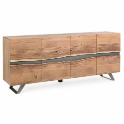 Viadurini Living Anrichte-Sideboard aus Holz und lackiertem Stahl Modernes Design Homemotion - Silvia