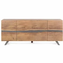 Viadurini Living Anrichte-Sideboard aus Holz und lackiertem Stahl Modernes Design Homemotion - Silvia