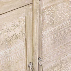 Viadurini Living Anrichte-Sideboard aus Mangoholz mit hand eingelegten Dekorationen - Zotto