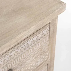 Viadurini Living Anrichte-Sideboard aus Mangoholz mit hand eingelegten Dekorationen - Zotto