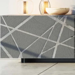 Viadurini Living Sideboards-Sideboard aus matt schlammlackiertem MDF mit Sockelgestell Made in Italy - Arise