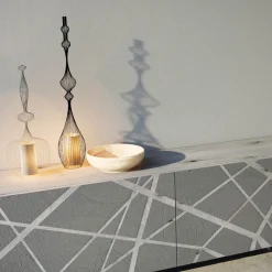 Viadurini Living Sideboards-Sideboard aus matt schlammlackiertem MDF mit Sockelgestell Made in Italy - Arise