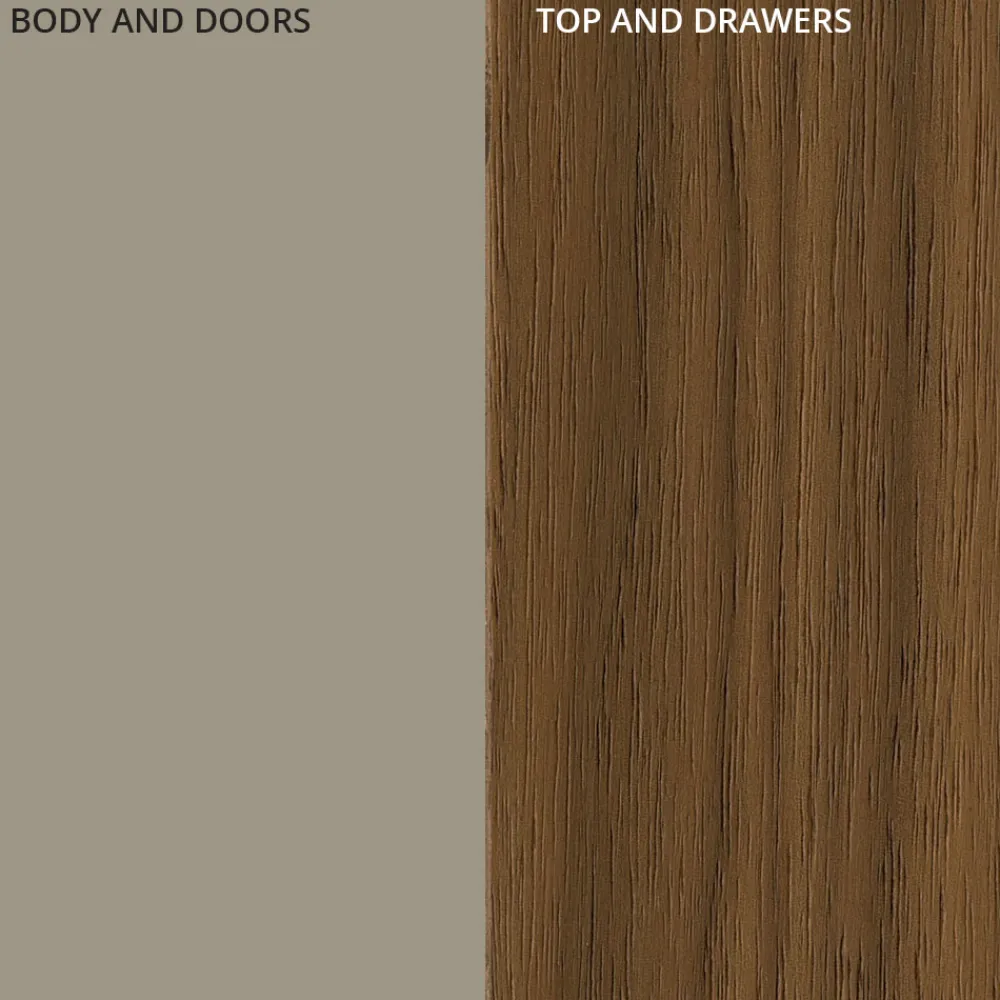 Viadurini Living Sideboards-Sideboard aus Mdf mit 2 Türen und 2 hervorstehenden Schubladen schräge Seiten - Caspiter