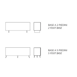 Viadurini Living Sideboards-Sideboard aus Melaminholz mit 3 Spiegeltüren Made in Italy - Lucinda