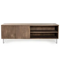 Viadurini Living Sideboards-Sideboard mit 2 Türen und 2 seitlich offenen Fächern aus Melamin, hergestellt in Italien – Maus