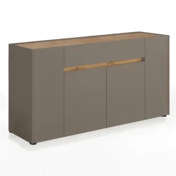 Viadurini Living Sideboards-Sideboard mit 4 Türen und 1 Schublade aus ökologischen Holzpartikelplatten – Jod