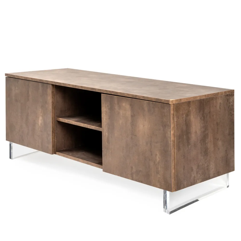 Viadurini Living Sideboards-Sideboard mit 2 Türen und 2 zentralen offenen Fächern aus Melamin, hergestellt in Italien – Minnie