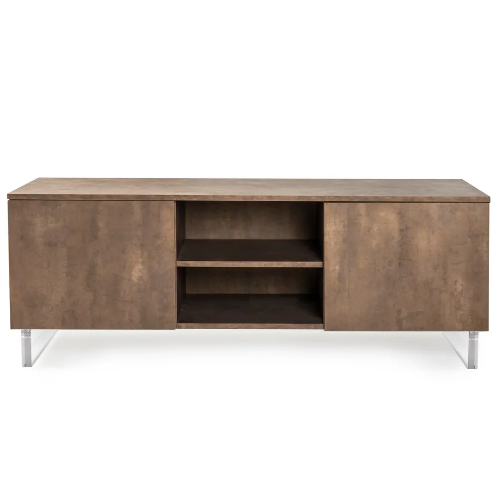 Viadurini Living Sideboards-Sideboard mit 2 Türen und 2 zentralen offenen Fächern aus Melamin, hergestellt in Italien – Minnie