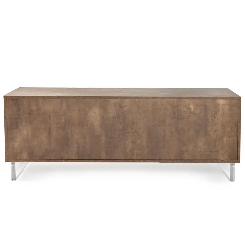 Viadurini Living Sideboards-Sideboard mit 2 Türen und 2 zentralen offenen Fächern aus Melamin, hergestellt in Italien – Minnie