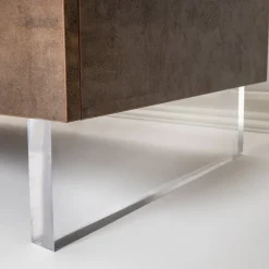 Viadurini Living Sideboards-Sideboard mit 2 Türen und 2 zentralen offenen Fächern aus Melamin, hergestellt in Italien – Minnie