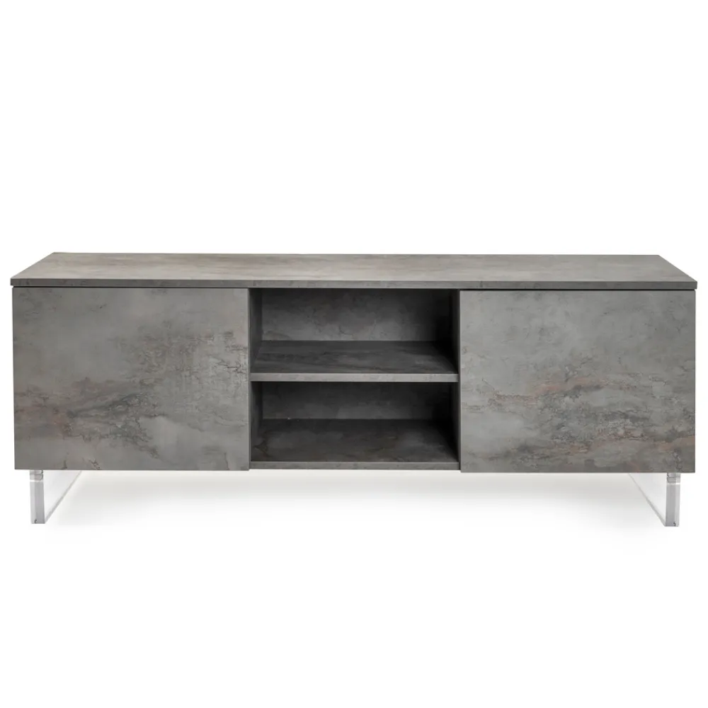 Viadurini Living Sideboards-Sideboard mit 2 Türen und 2 zentralen offenen Fächern aus Melamin, hergestellt in Italien – Minnie