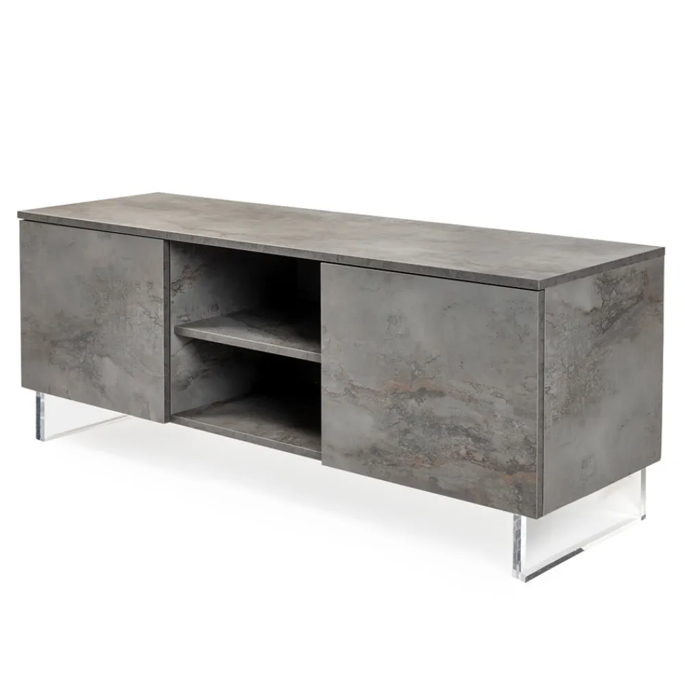 Viadurini Living Sideboards-Sideboard mit 2 Türen und 2 zentralen offenen Fächern aus Melamin, hergestellt in Italien – Minnie