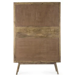 Viadurini Living Sideboards-Sideboard mit 4 Türen und Regal aus Mangoholz im Vintage-Stil - Desiderio