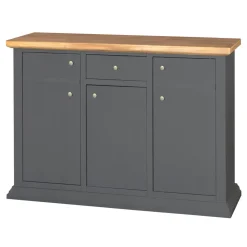 Viadurini Classic Anrichte-Sideboard mit Struktur aus furnierten Holzpartikeln, hergestellt in Italien – Odino
