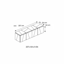 Viadurini Living Sideboards-Sideboard mit Wandbehang aus mattweißem Holz und verspiegelten Gläsern - Senese