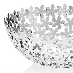 Viadurini Decor Küchenzubehör-Silberne Metallhalbkugel-Mittelstück-Luxus-Blumendekorationen - Floriano