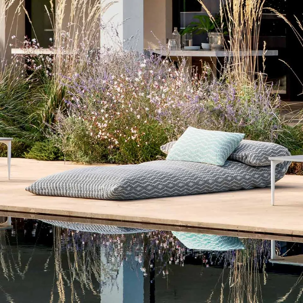 Viadurini in the Garden Gartenideen-Single Daybed Outdoor Design Hocker, Hochwertig Made in Italy - Emanuela
