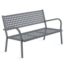 Viadurini in the Garden Gartensofas-2-Sitzer Gartensofa mit Stahlgestell Made in Italy - Nilda