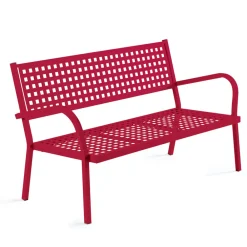 Viadurini in the Garden Gartensofas-2-Sitzer Gartensofa mit Stahlgestell Made in Italy - Nilda