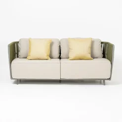 Viadurini in the Garden Gartensofas-3-Sitzer Outdoor-Sofa aus Aluminium und Weben - Eugene